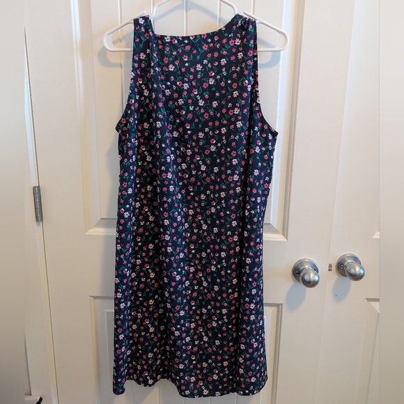 3 For $18 Navy With pink Flowers Dress - Picture 4 of 4